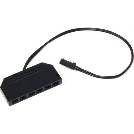 L&S LED 6-fois distributeur p.12 V noir 6-fach distributeur - 2000432
