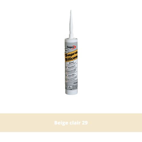 Mastic silicone pour pierre naturelle - Beige clair 29 - 310 ml