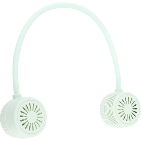 Ventilateur de cou USB rechargeable sans pales, moteur turbo, portable à porter autour du cou, idéal sport extérieur et bureau. (1/5)