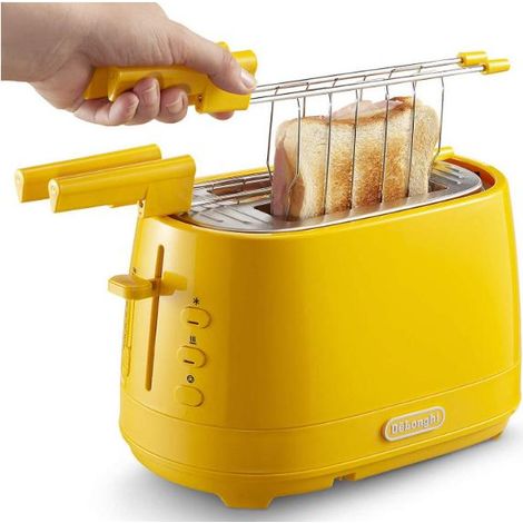 DeLonghi CTLAP2203.Y Toaster 2 Scheiben gelb 550 W