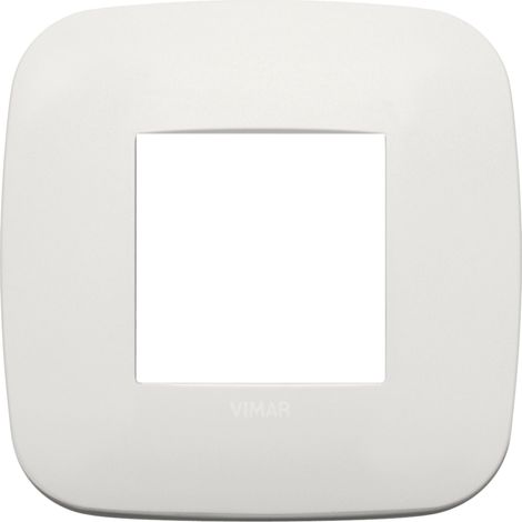 Placca Round 2M perla matt scatola rotonda Vimar Arkè 19672.25