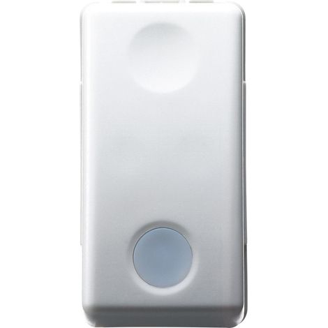 GW20515 Bouton unipolaire 250V Na 10A Lumineux 230V 1 module