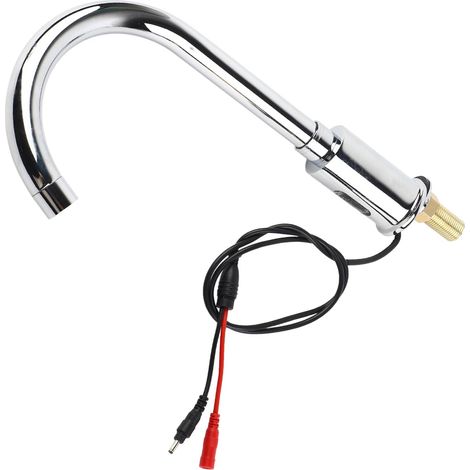 Robinet Automatique de Lavabo de Salle de Bain sans Touche, Robinet Infrarouge à Lavabo électronique en Alliage Zinc en Alliage de Salle de Bains pour le Robinet de Salle de Bain (1/5)