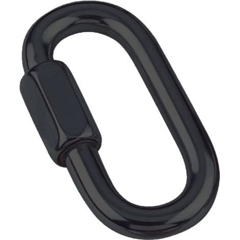 Maillon rapide Inox A4 Noir 4-1 pièce