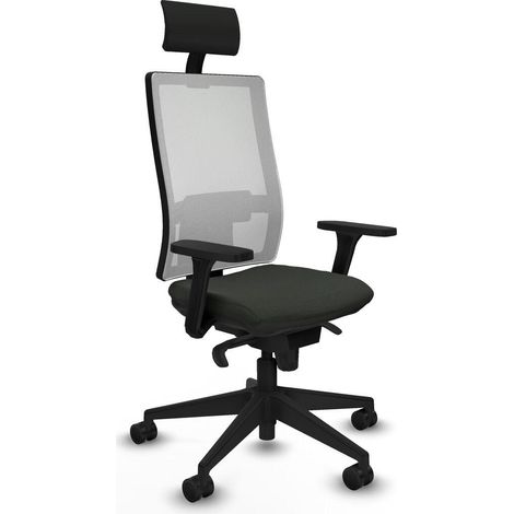 Piqueras y Crespo Horna Chaise de bureau noire confortable (1/3)