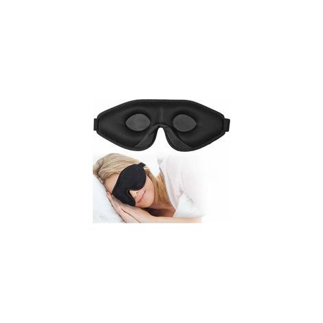 Masque de sommeil 3D en mousse de soie, bloque 100% lumière, bandeau réglable – (1/5)