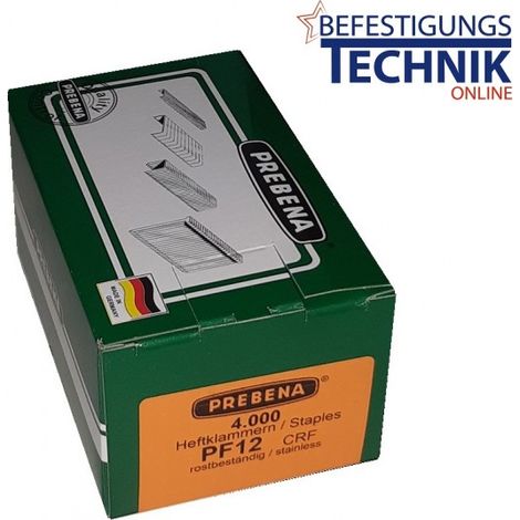 Klammern rostfrei A2 11/12mm für Prebena PF12CRF DNPF16 HFPF14 KL-35 4M"-"EN12704
