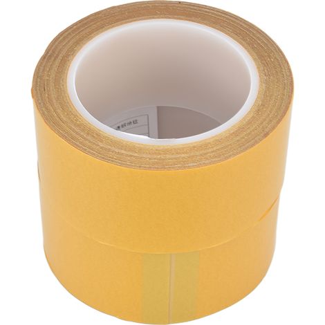 Lot de 2 rubans adhésifs double face en fibre de verre haute adhérence, 10 mètres pour fenêtres, portes, cuir, moquette, mousse d'étanchéité, largeur 50 mm. (1/5)