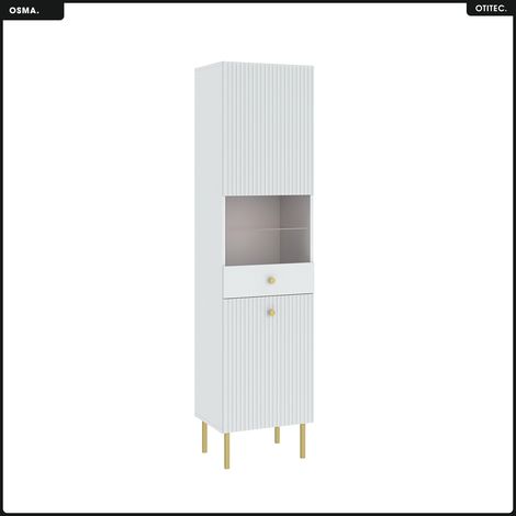 Armoire vitrine - H.193 x L.47 x P.42 - OMSA - GOLD (1/4)