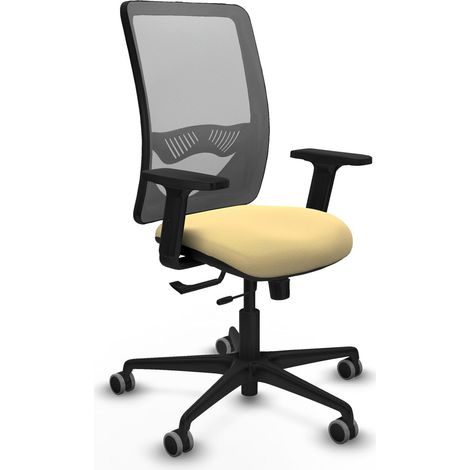 Silla de oficina piqueras y crespo Zulema gris simil piel (1/2)