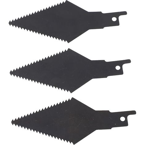 Lames de Dissolvant de Coulis Efficaces, Lames en Dents de Scie en Acier au Carbone trempé, Outils de Retrait de Coulis 3 Pièces pour le Nettoyage des Carreaux de Céramique (1/5)
