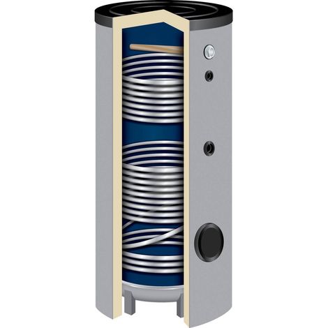 400 Liter Solarspeicher Warmwasserspeicher SO-400 Liter Isoliert 50 mm (1/5)