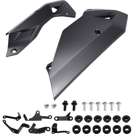 1 set. Color: Gray. Material: Plastic + Metal. Engine spoiler underbody protector. (1/4)