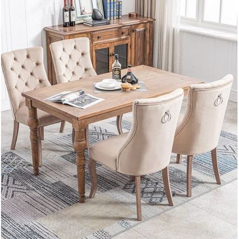 sedia poltrona beige velluto schienale alto elegante OKMYHOME (1/5)