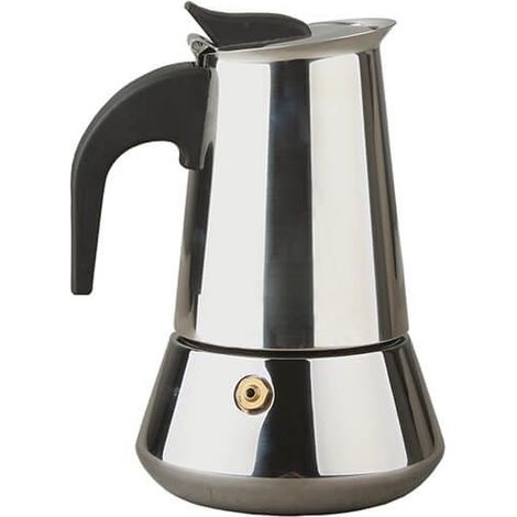 Apollo Stainless Steel Induction 2 Cup Coffee Maker (1/4)