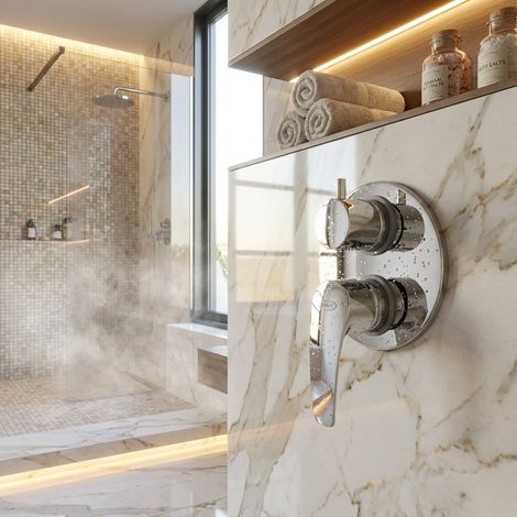 Miscelatore doccia incasso con deviatore 2 uscite – Lucente  Jacuzzi