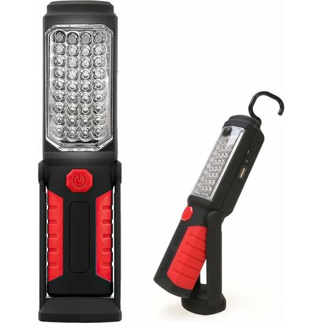 Inspection Light USB Rechargeable LED Work Light, 36+5 LED Flashlight, Hands Free