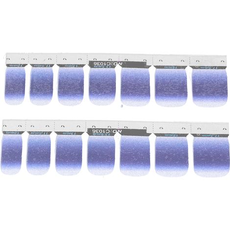Autocollants de transfert pour ongles Dégradé, bandes adhésives vernis à ongles, motifs complets (36 pièces) (1/5)