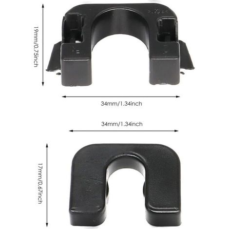 Staffe di montaggio a clip per ripiano posteriore, attacco per ripiano posteriore, compatibile con Ford Fiesta MK7/MK8, Focus B-Max, C-Max, Peugeot Citroën (1/3)