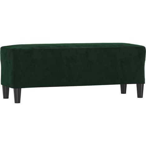 Banco banco de entrada final de cama 100 x 35 x 41 cm en terciopelo verde DEC024688 (1/5)