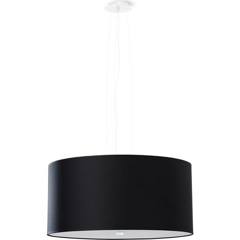 Schwarze verstellbare Hängelampe Ø50 cm OTTO 5xE27 15W SL.0744 Sollux Lighting (1/5)