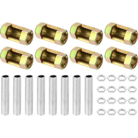 8 Pcs Kit de Réparation de Tuyau de Lampe Fileté M10 Fine (1/5)