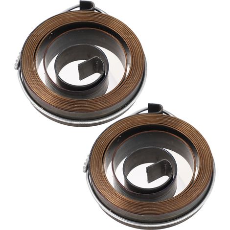 2 Spindelrückholfedern für Säulenbohrmaschinen, Chrom-Set, Ersatzteile für Bohrfutter, Rückholfeder-Austausch, 2 Stück. (1/5)