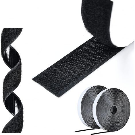 2 Rouleaux Bande Agrippante,8m Longueur,20mm Largeur,Nylon,Polyester,Maison,Bricolage (1/5)