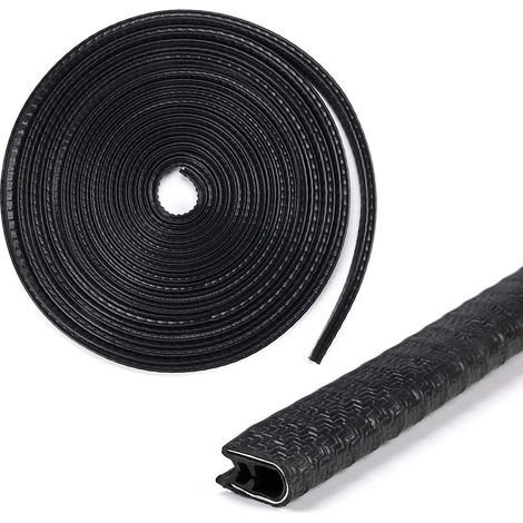 32Ft (10M) U-Shaped Rubber Trim Car Door Seal Guard Protector Edge Stripping Time for Car Metal Edges Boat, Grip Range 1mm to 2.5mm (1/5)