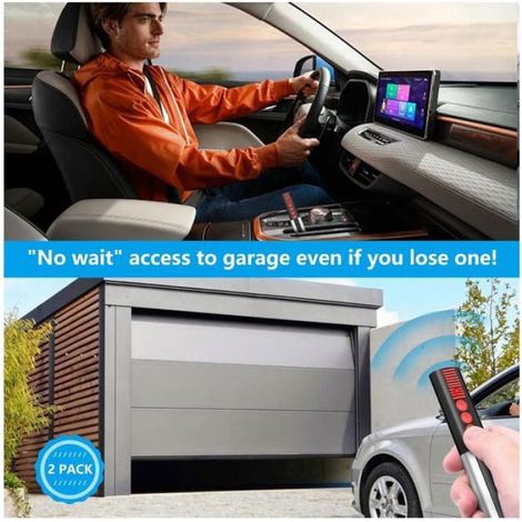 Telecommande Portail - 868 8 MHz - 4 Canaux - Compatible Ouvre-Porte Garage 4020V000 4025V000 4026V000 4031V000 4011V000 4035V002 - 2 Pièces (1/5)