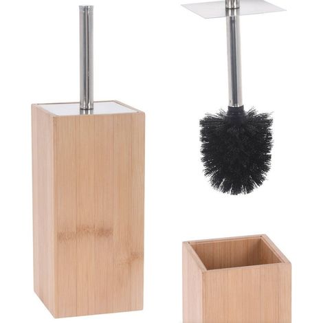 Brosse WC avec support en bambou (1/3)