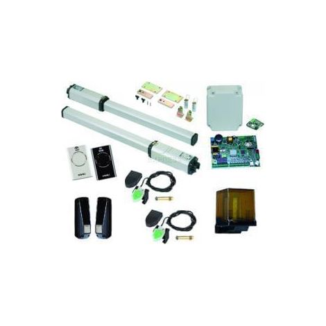 Faac – Kit de motorisation portail battant jusqu'à 1.8m – Moteur hydraulique 230V – Charge max 690 daN – 105633145 (1/7)