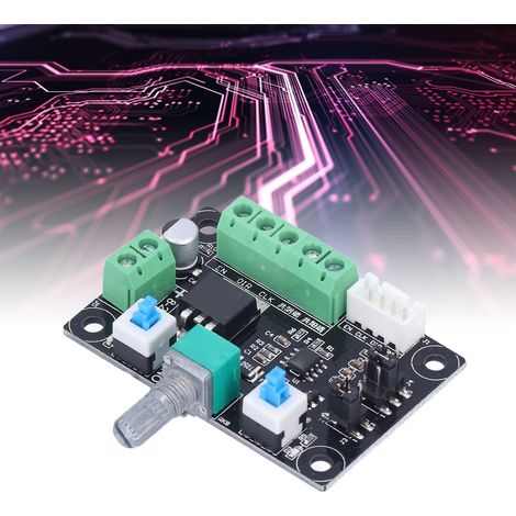 24V/12V Schrittmotor-Steuermodul mit einfacher Geschwindigkeitseinstellung, Vorwärts-/Rückwärtslauf und PWM-Signalgenerator (1/5)