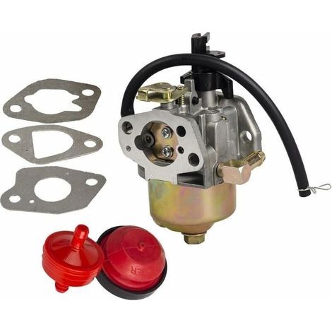 Carburateur avec Poire d'amorçage, Filtre à Carburant, Ligne de Carburant et 3 Joints Compatible with souffleuse à Neige Huayi 165S 165SA 170S 170SA (1/4)
