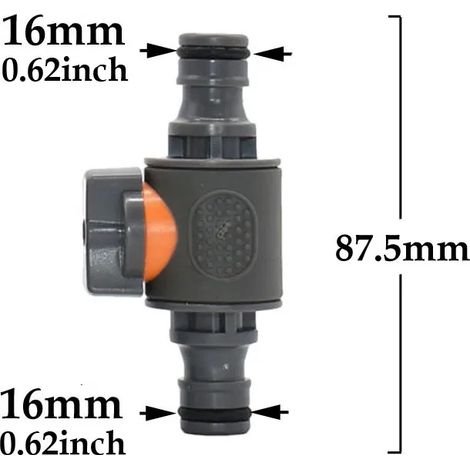 Raccord rapide mâle/femelle 3/4 pour robinet d'arrosage, filetage pour tuyau d'arrosage, vanne à bille, adaptateur pour pistolet d'arrosage (1/5)
