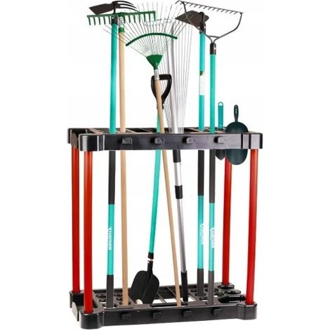 Supporto organizer per attrezzi da giardinaggio, fino a 28 fori.