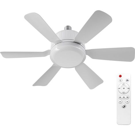 LIFCAUSAL silent Fan staccabile sei-lama regolabile, temperatura del colore di 3000 K e 6500 K, con telecomando, per la casa, camera da letto, studio, camera, soggiorno (1/5)