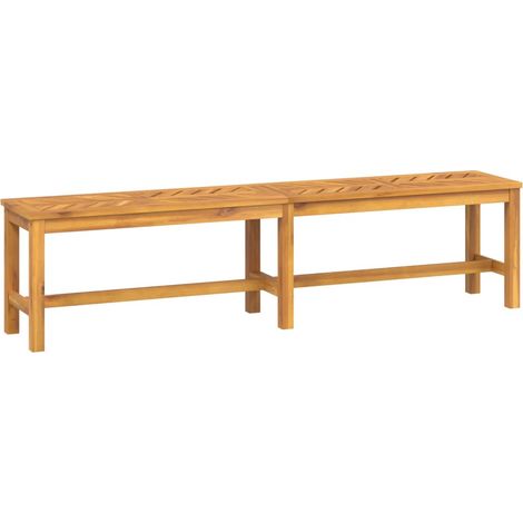 Panca da giardino per esterni mobili da giardino terrazza 180 x 35 x 45 cm legno massello di acacia 020011274