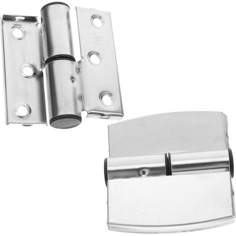 2 Pièces Charnières Acier Inoxydable pour Cloisons de Salle de Bain Charnières Cachées Robustes pour Pliantes Support Stable et Design Moderne (1/5)