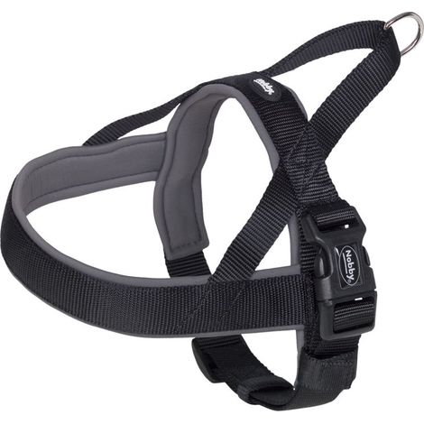 Nobby Norweger-Hundegeschirr Classic Preno schwarz/grau Brustgeschirr