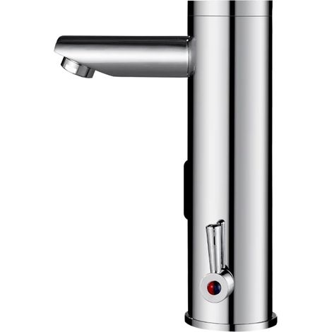Robinet de cuisine Capteur de robinet de lavabo, mains automatiques de salle de bains, robinet d'eau électrique inductif à économie d'eau sans contact, robinets électriques à batterie (1/5)