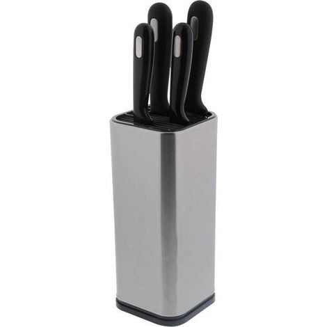 Bloc de 4 couteaux inox brossé - Jean Dubost - dh027000x35196 (1/4)