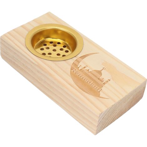 Porte-encens en bois, support pour bougies, plateau décoratif pour Halloween, Noël et salle à manger. (1/5)