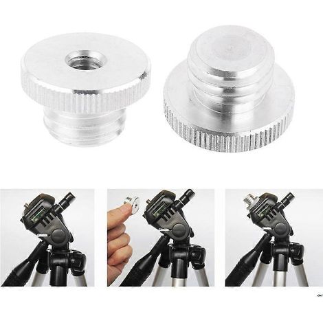 Adaptateur 1/4" vers 5/8" pour niveau laser, télémètre, trépied, filetage 5/8" (1/5)