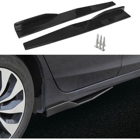 Pare-chocs arrière universel pour automobile, bas de caisse latéral de 74,5 cm, spoiler déflecteur d’air, aileron d’angle, kit de jupes (1/4)