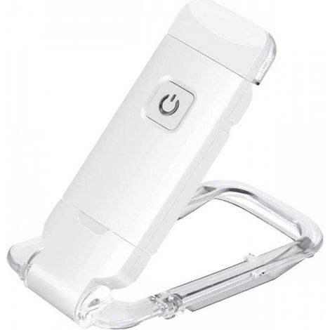 Lampe De Lecture - Clip Pliable - 3 Niveaux De Luminosité - Rechargeable USB - 25 Lm - 3000K/4300K/8000K - Pour Lit Bureau Livre - 1 Pièce (1/5)