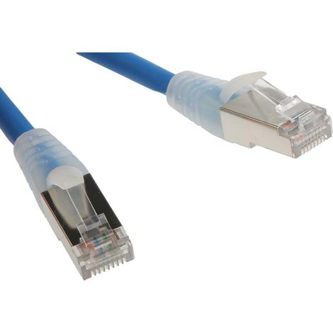Câble cat 6 Avec connecteur / , F/UTP, gaine LSZH Bleu, 5m ( Prix pour 1 )