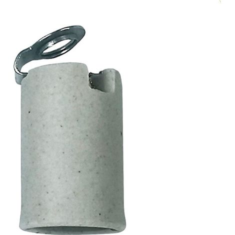 Portalámparas cerámico casquillo E14 blanco