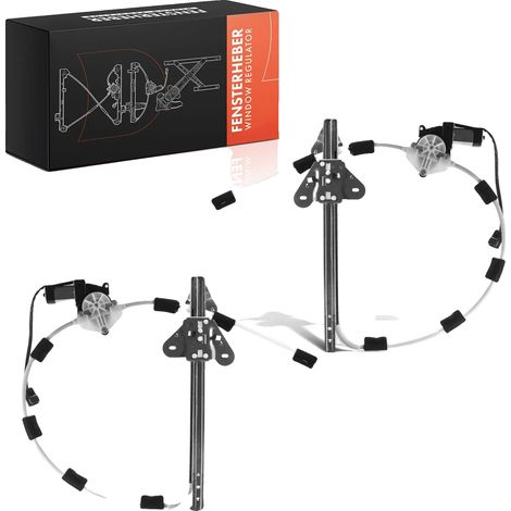 Regulador de elevalunas eléctrico, compatible con Jeep Cherokee XJ, posición del eje delantero, para vehículos con volante a la izquierda, incluye motor eléctrico. (1/4)