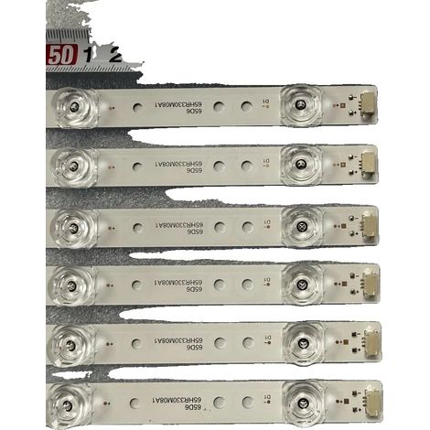 LED-Hintergrundbeleuchtungsstreifen, Länge 620mm, Aluminium-Material, kompatibel mit THOMSON 65UD6306X1, Lichtstrom 60, dimmbar Ja (1/5)